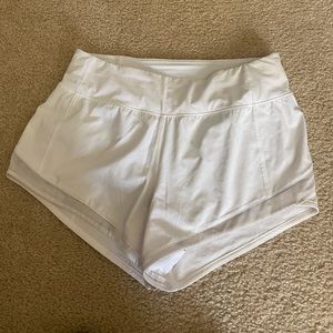 White lululemon shorts